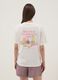 White pure cotton T-shirt with beauty slogan, relaxed fit_1