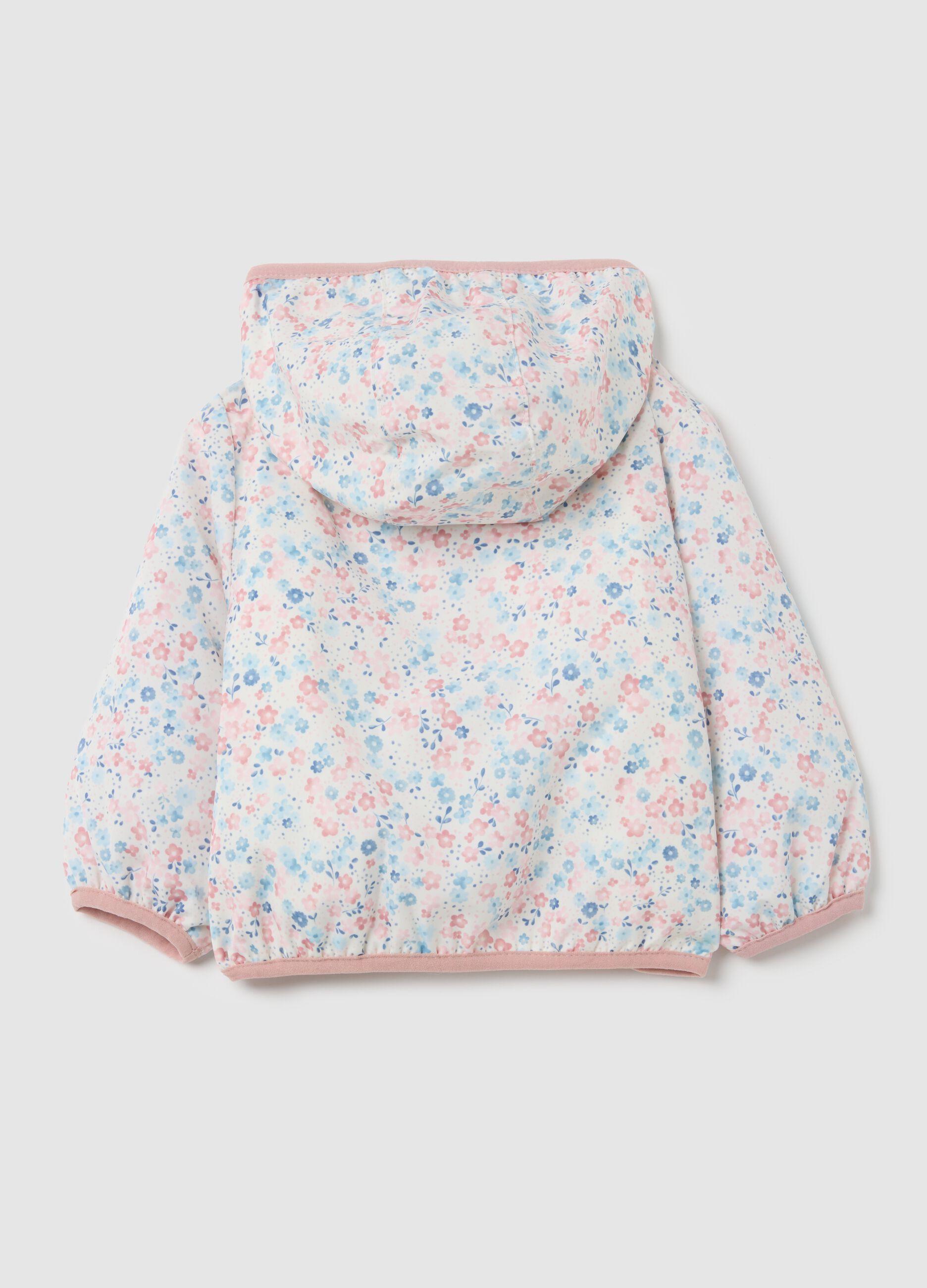 Girls' Jacket in Multicolour Fabric