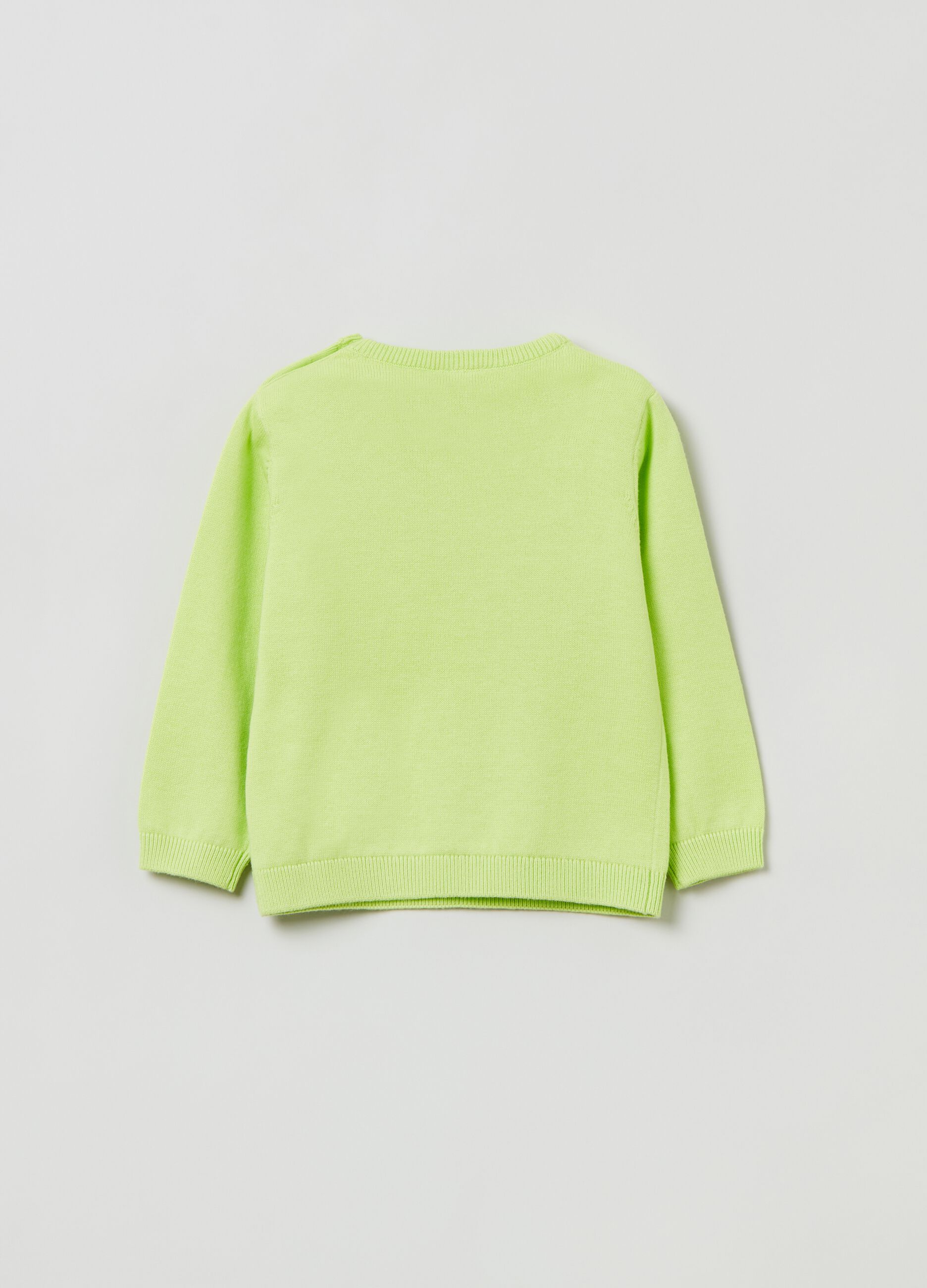 Pullover in cotone tinta unita_1