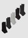 Multipack of five multicolour long socks in stretch organic cotton_0
