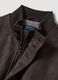 Giubbotto marrone regular fit con zip_5