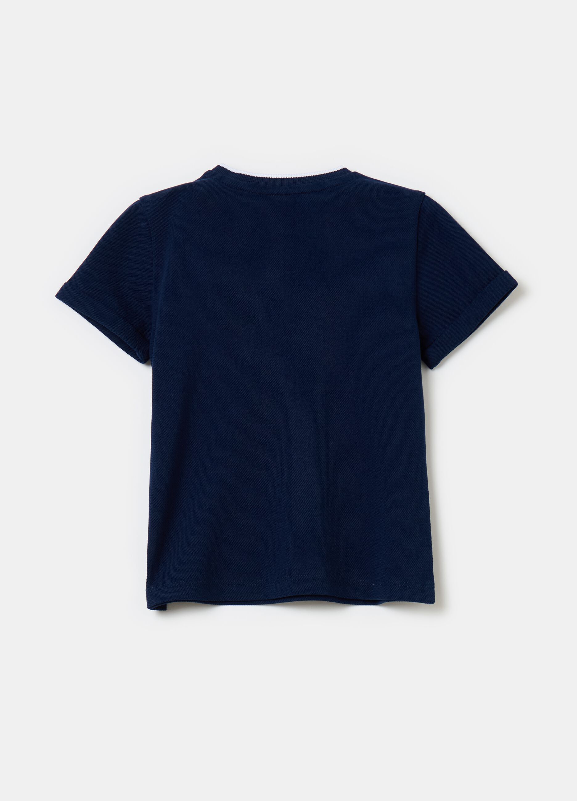 T-shirt in piquet con taschino