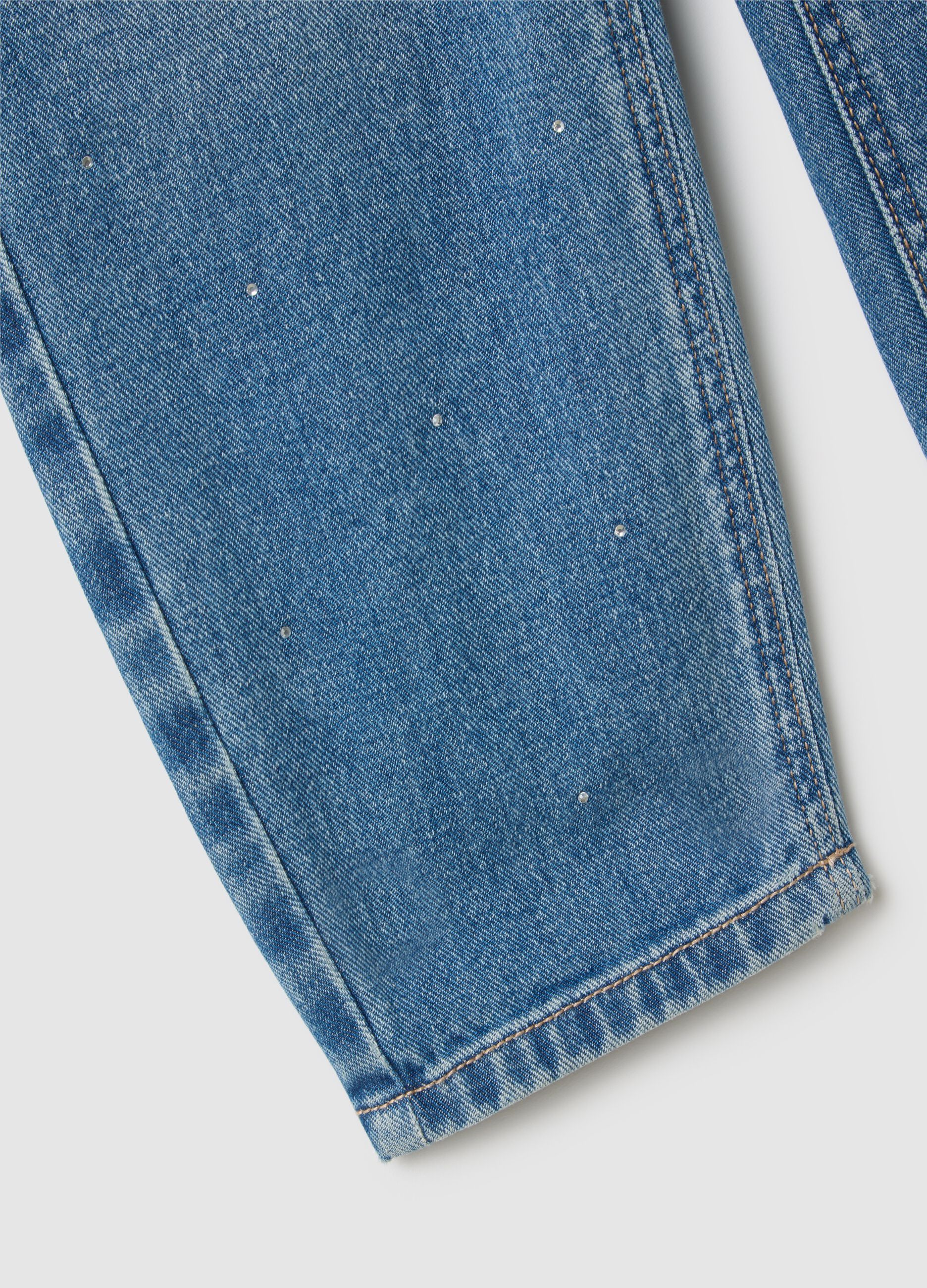 Girls' regular fit blue denim jeans