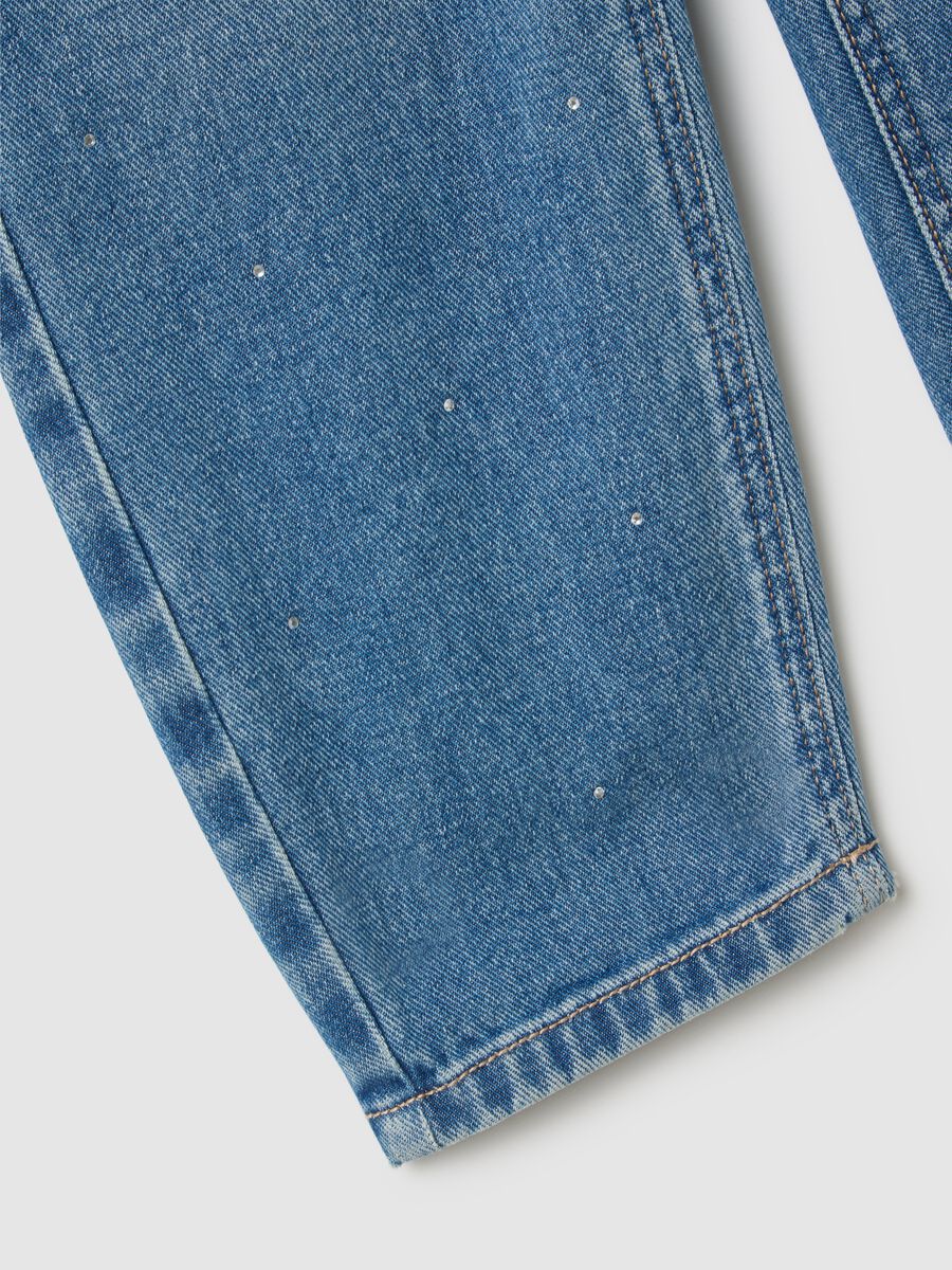 Girls' regular fit blue denim jeans_3