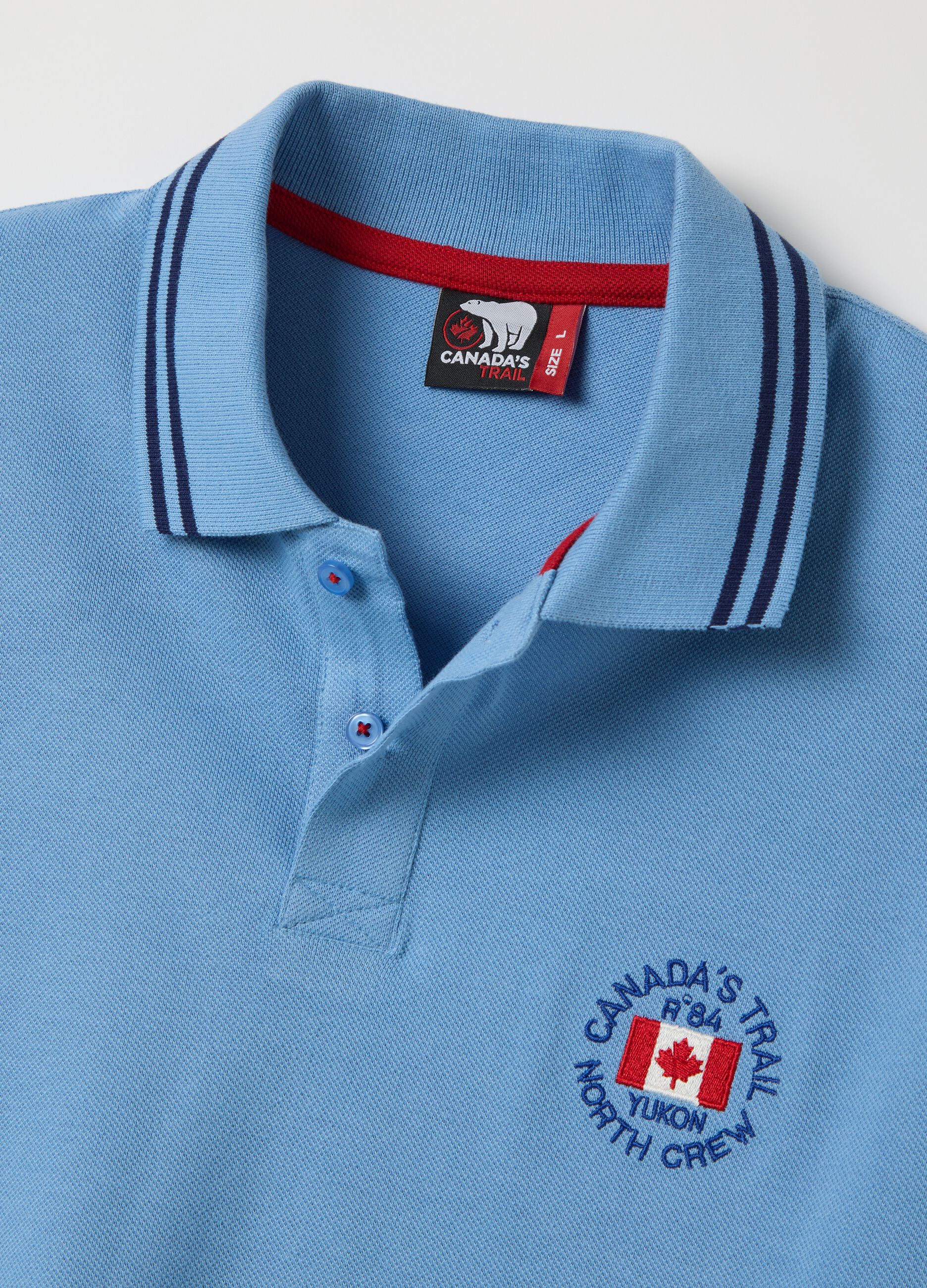 Piquet polo shirt with embroidered logo
