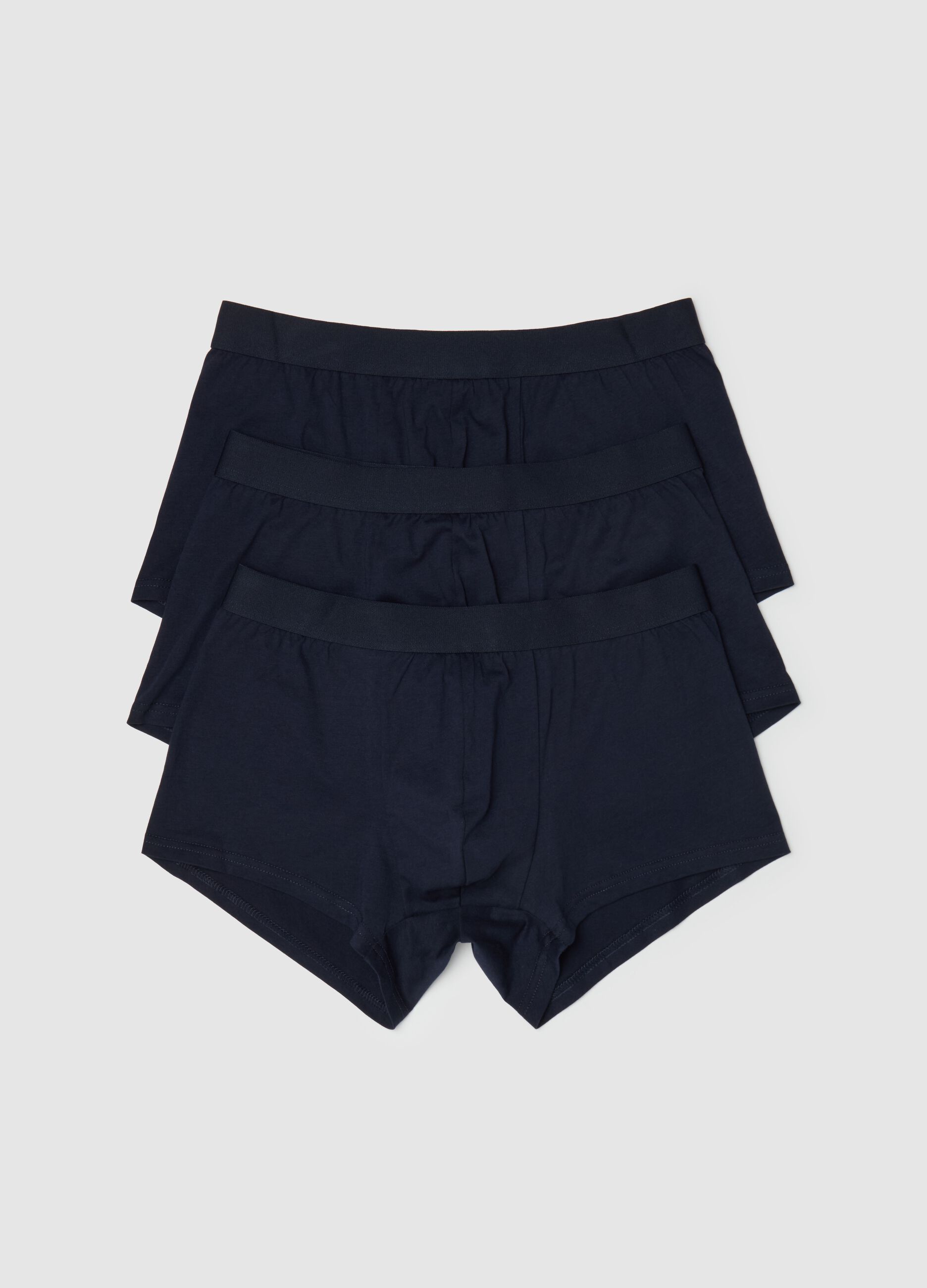 Three-pack organic cotton boxer shorts
