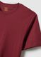 Red T-shirt in pure cotton regular fit_5