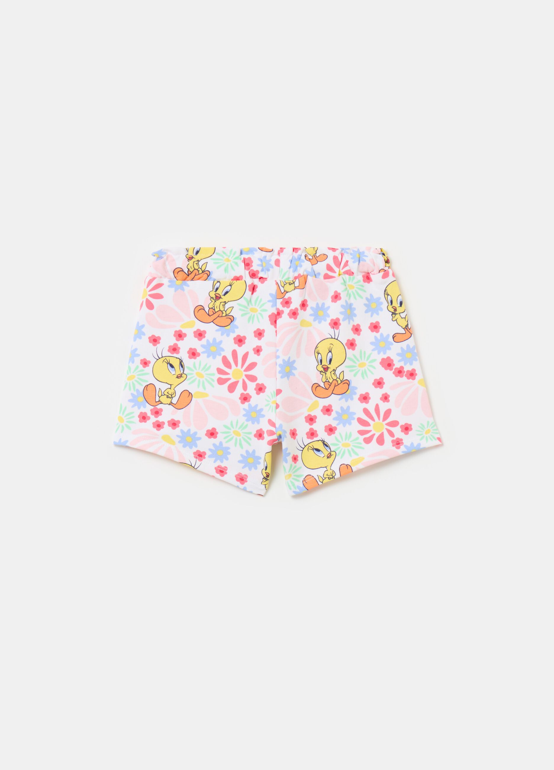 Shorts in French Terry con stampa Titti