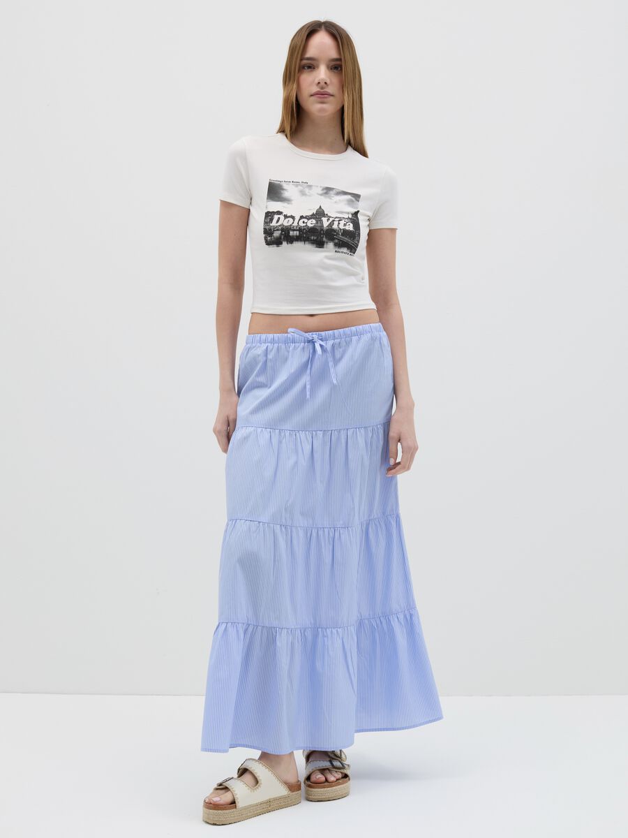 Short-sleeved T-shirt with "Dolce Vita" print_2