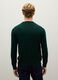 Maglia in pura lana merino verde regular fit_3