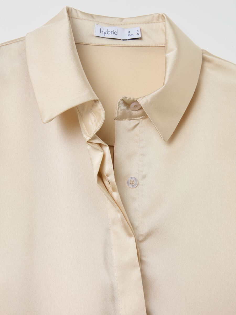 Solid colour satin shirt_5