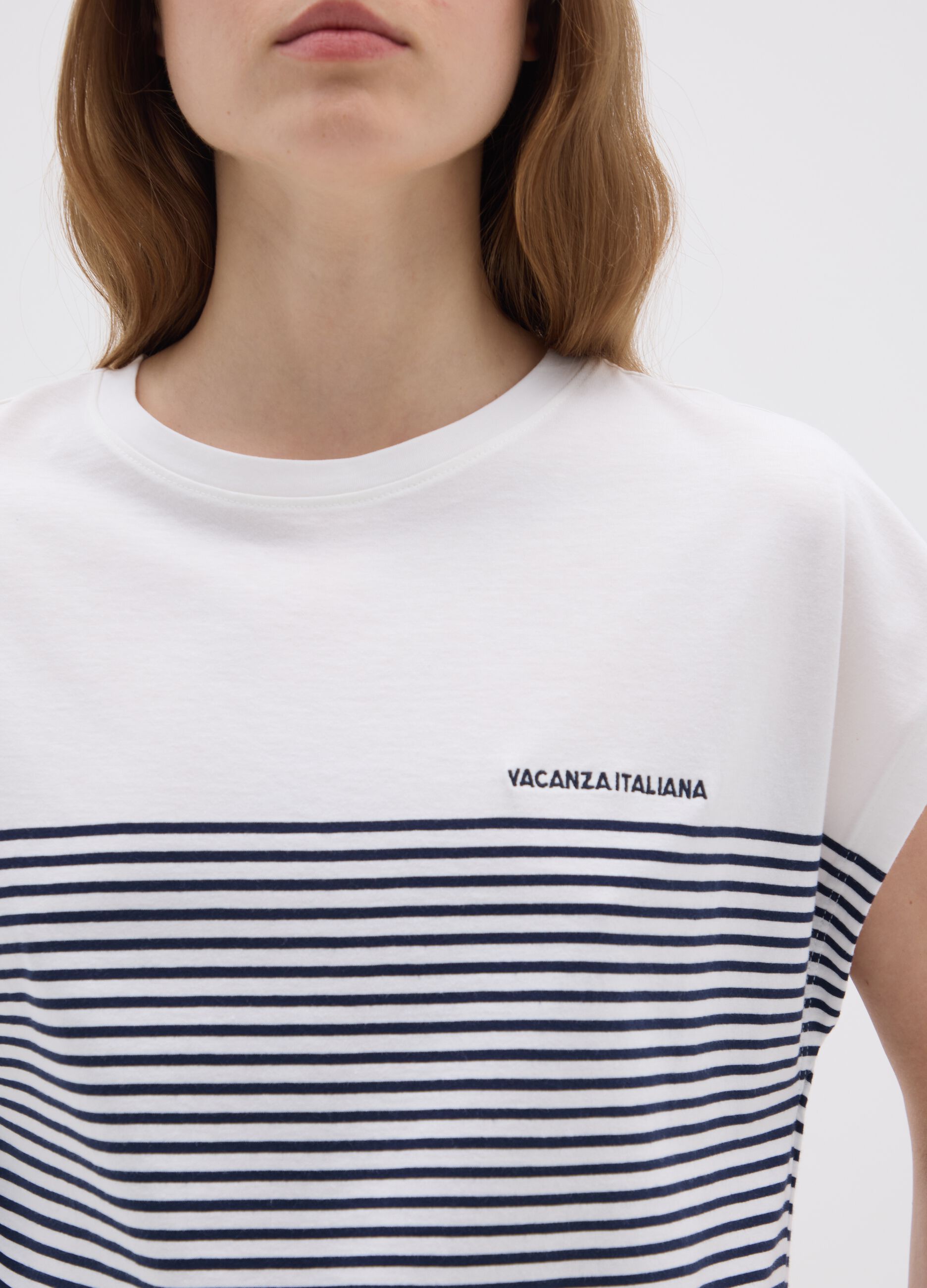 Multicolour Pure Cotton Women's T-shirt