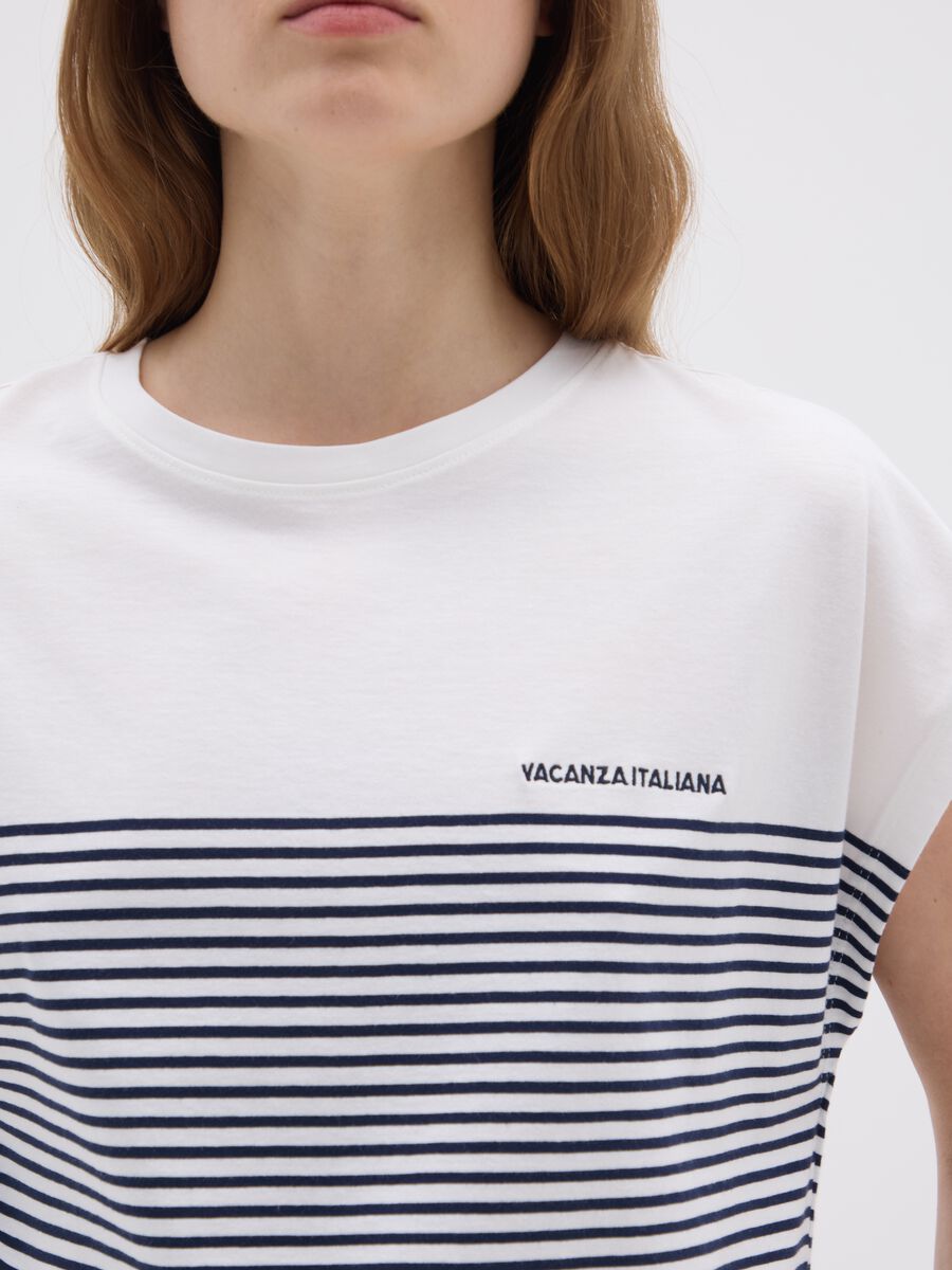 Multicolour Pure Cotton Women's T-shirt_3