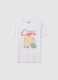White regular fit pure cotton T-shirt_4