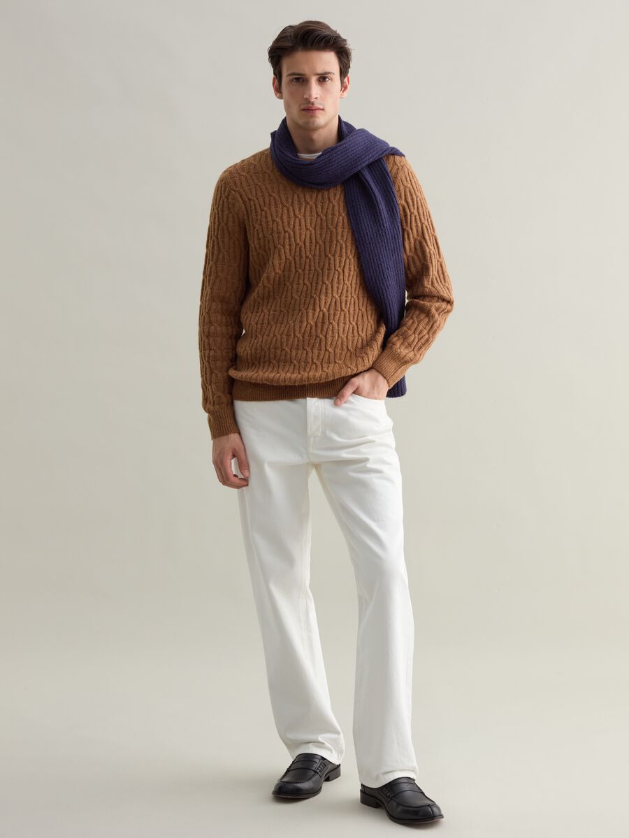 Pullover with cable design_1