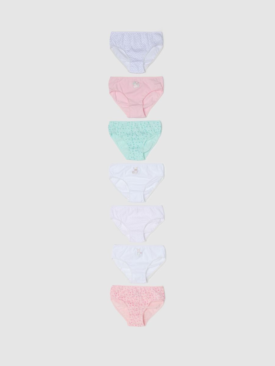 Seven-pack briefs in cotton with print_0