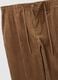 Brown pure cotton regular fit trousers_5