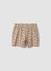 Multicolour heart-print pure organic cotton shorts for girls, regular fit_1