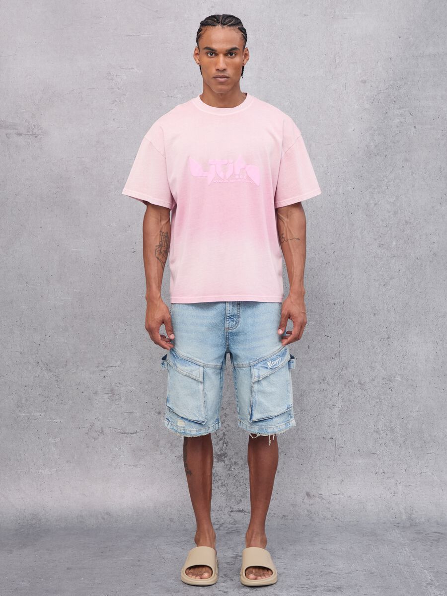 Sunfaded Graphic T-shirt Pink_5