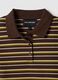 Brown striped stretch cotton polo_5