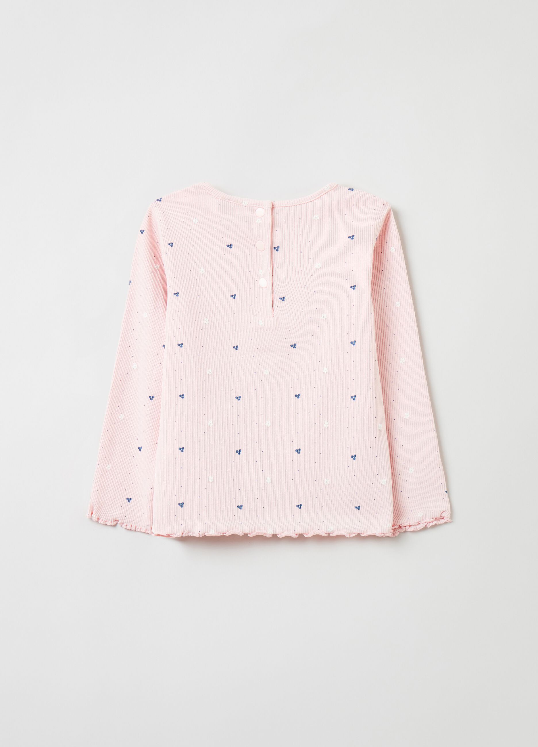 T-shirt a maniche lunghe con stampa_0