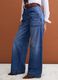 Blue denim wide-leg jeans in pure cotton_3