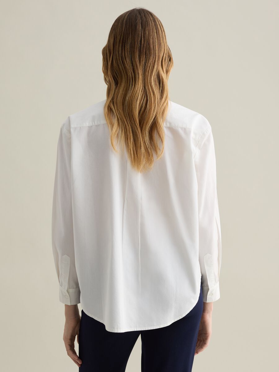 White embellished cotton shirt_3