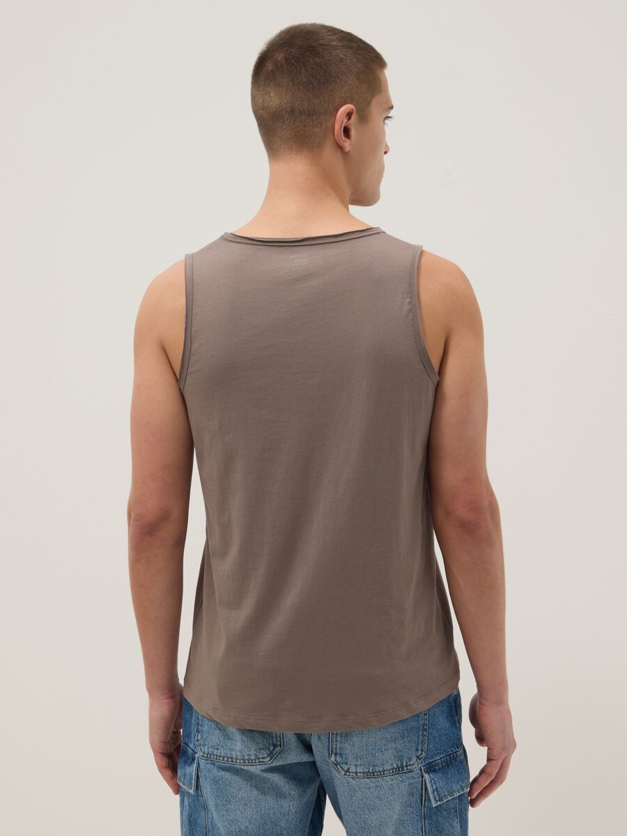 Canotta grigia in puro cotone_3