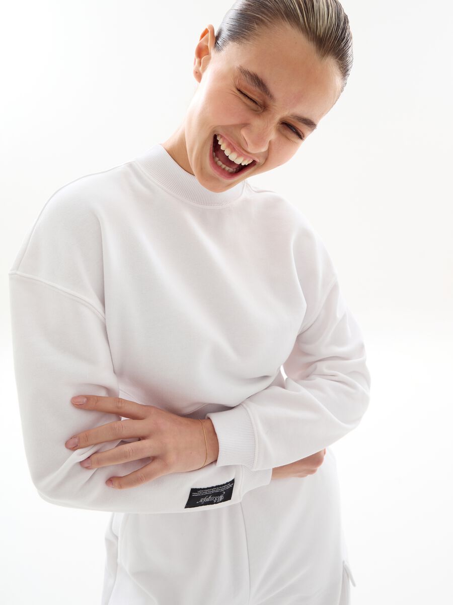 Crop Sweatshirt White_1