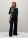 Green V-neck wool sweater_1