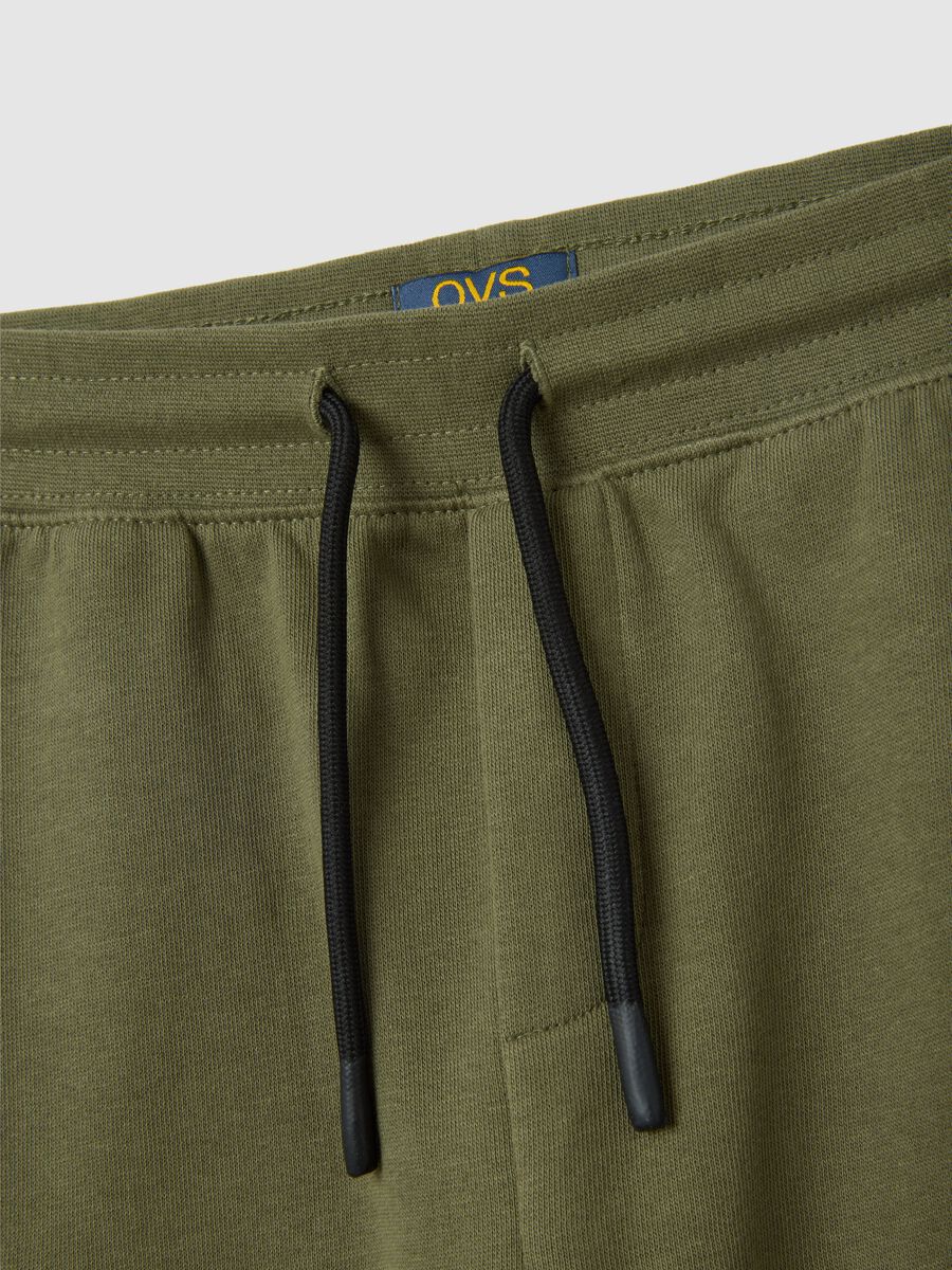 Child's green cotton regular fit Bermuda shorts_3