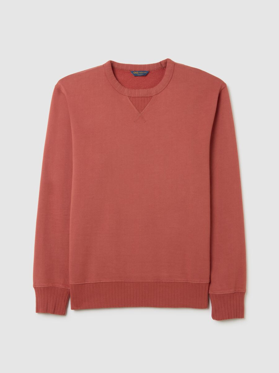 Red pure cotton regular fit jumper_4