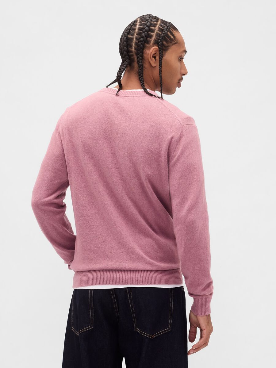 Pink cotton and acrylic sweater_2