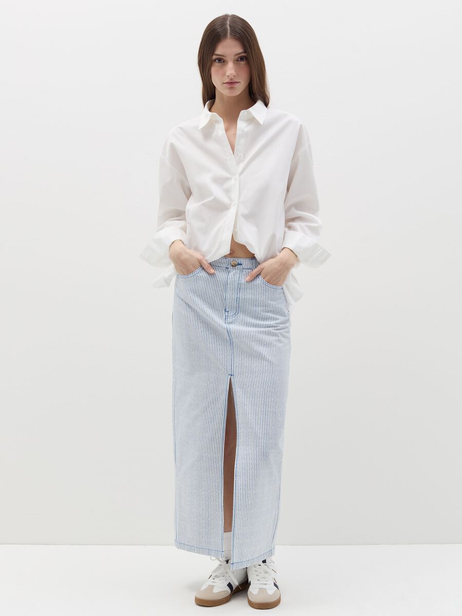Cotton shirt with laces_1