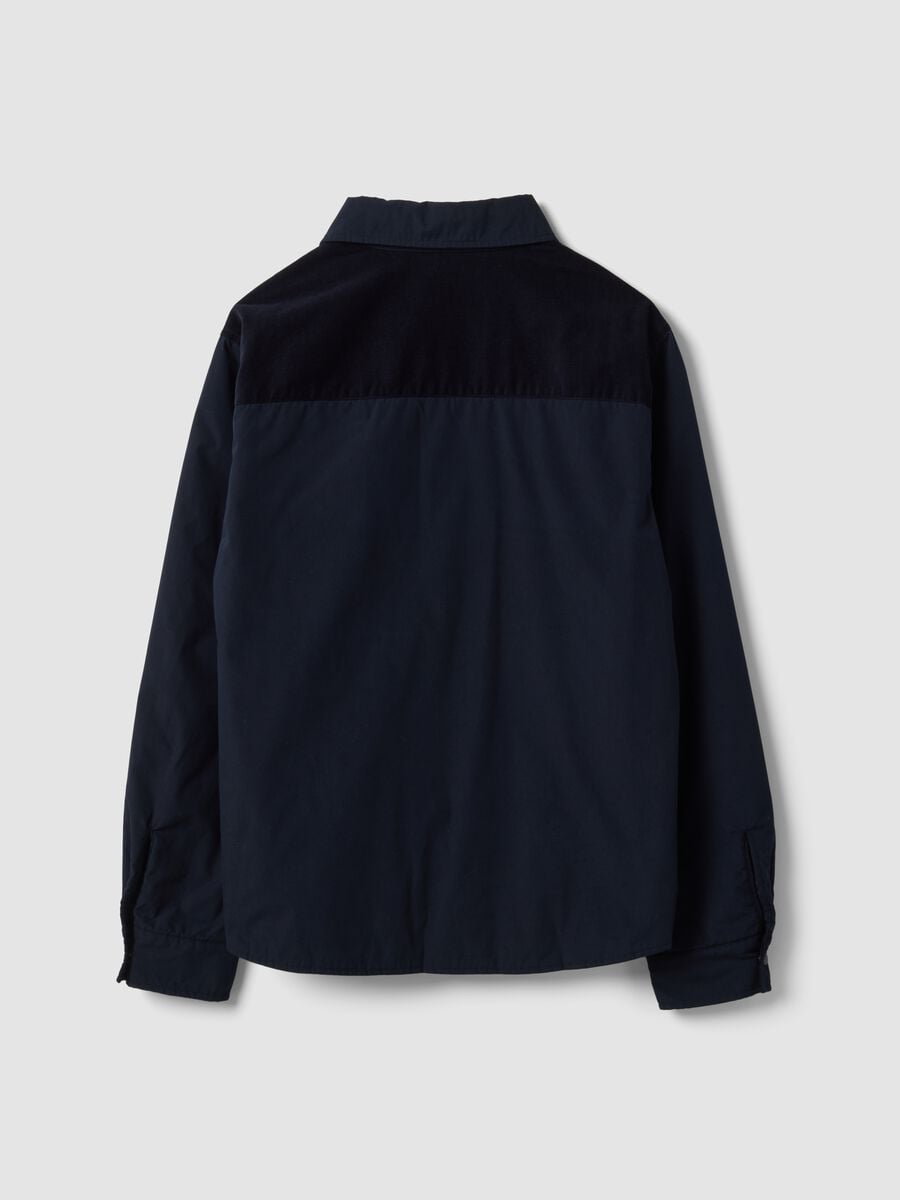 Shacket blu regular fit con tasche applicate_2