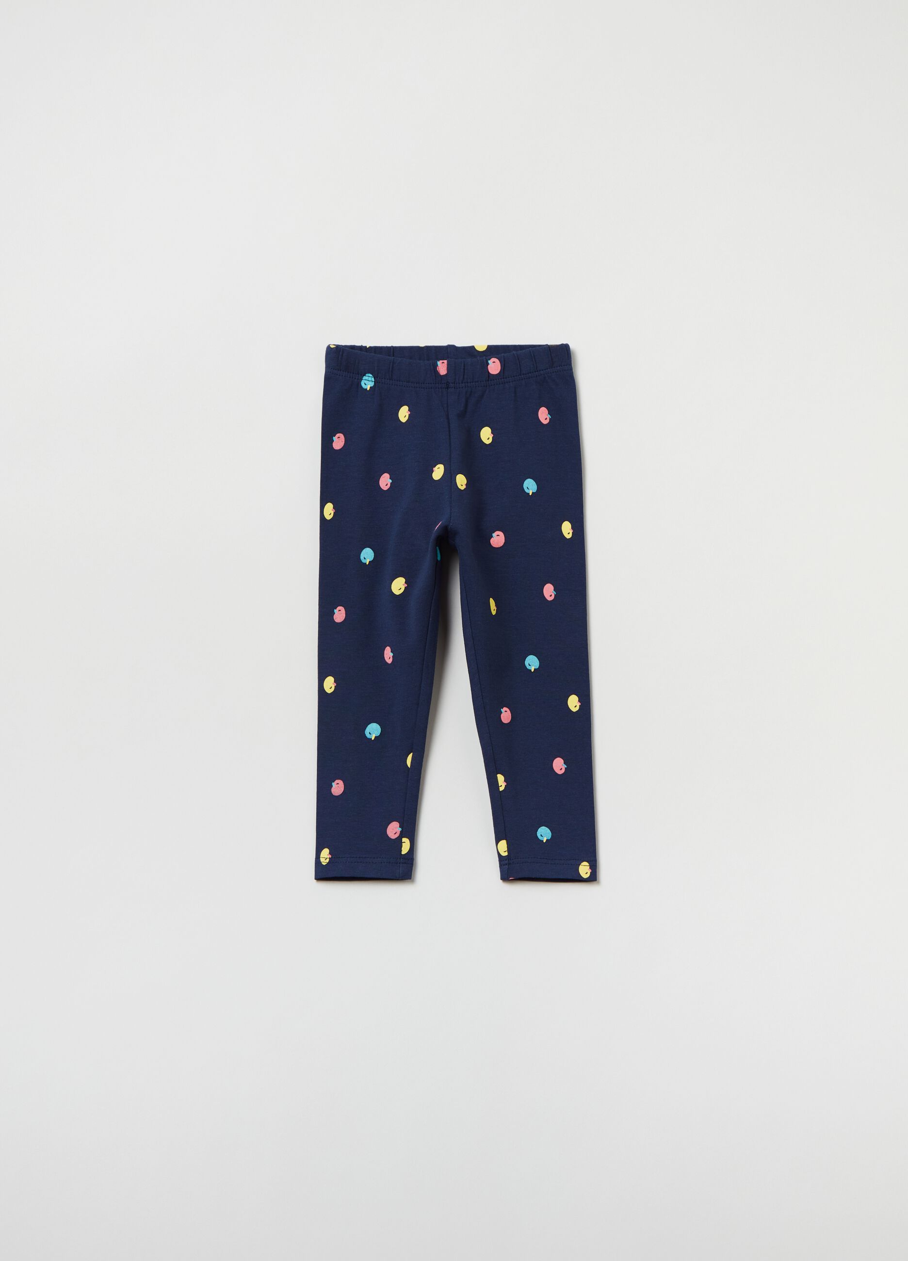 Leggings stretch con stampa_0