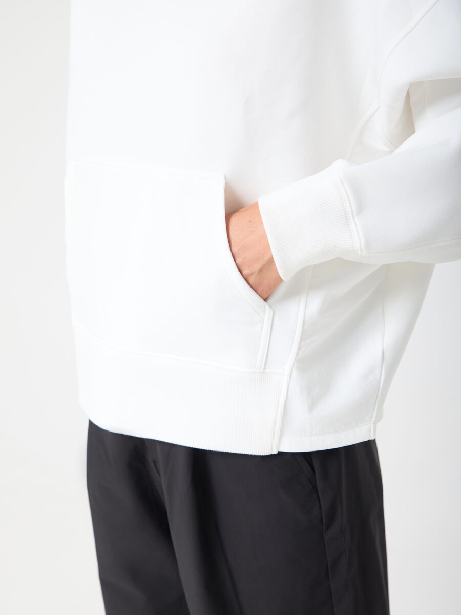 High-neck sweatshirt with contrast fabric pocket ALTAVIA STUDIO_3