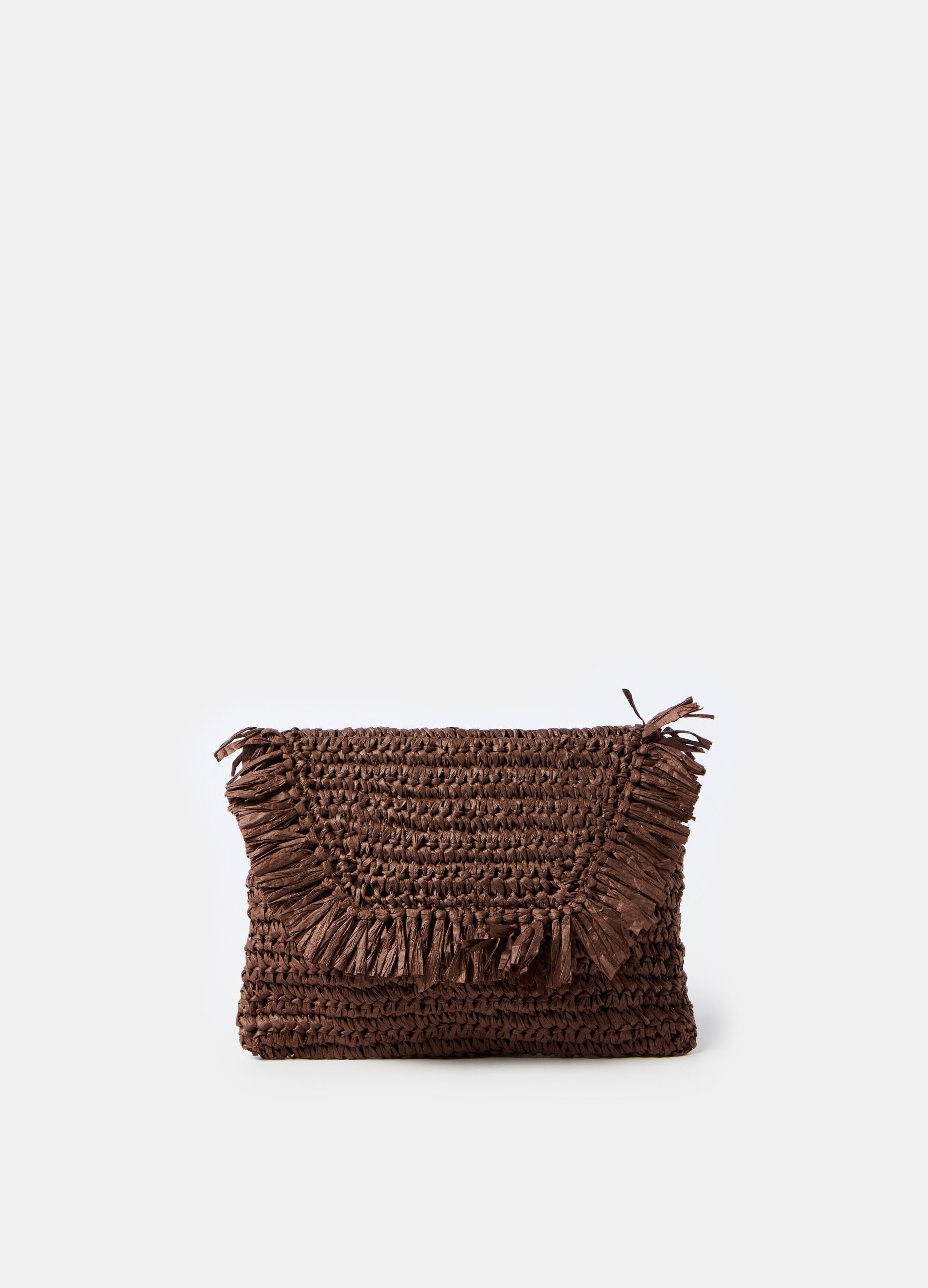 Raffia shoulder bag