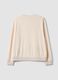 White stretch chenille crew-neck pyjama top_2