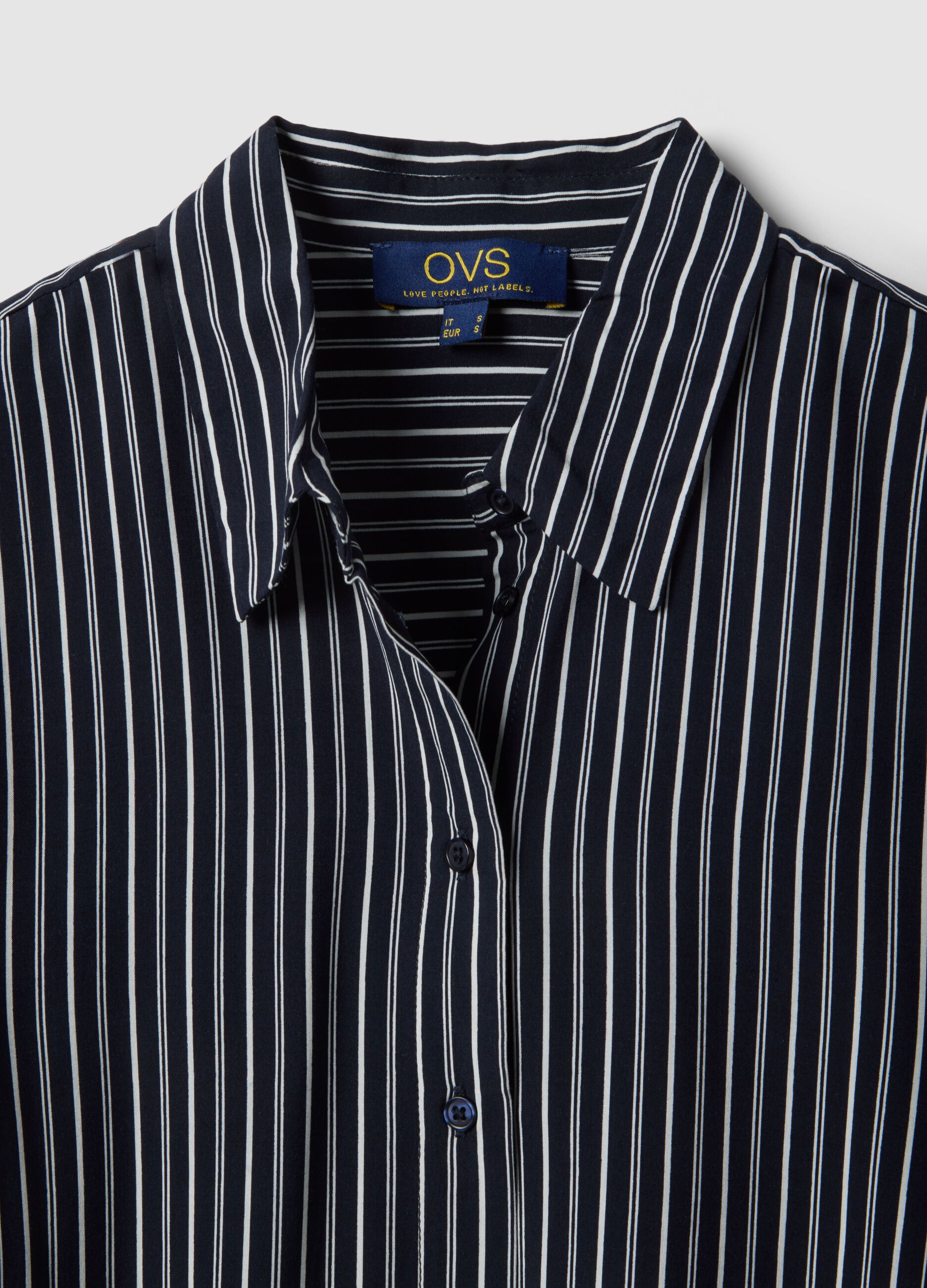Regular Fit Multi-Colour Striped Pure Viscose Shirt