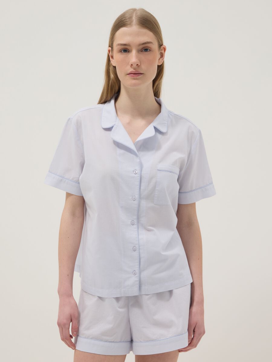 White pure cotton comfort-fit pyjamas_1