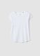 White short-sleeved pure cotton t-shirt regular fit_4