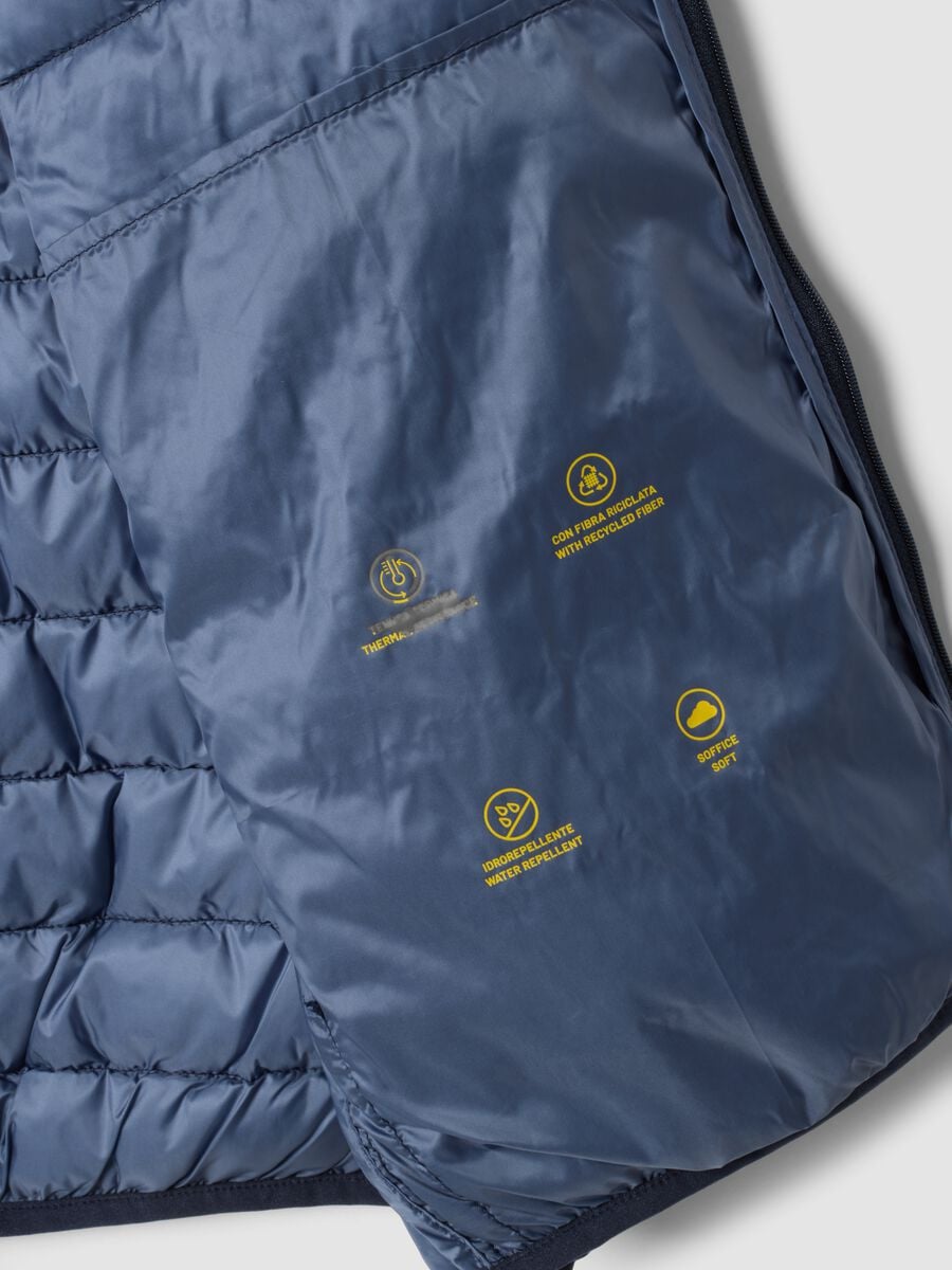 Blue Ultralight Padded Gilet with Zip_1