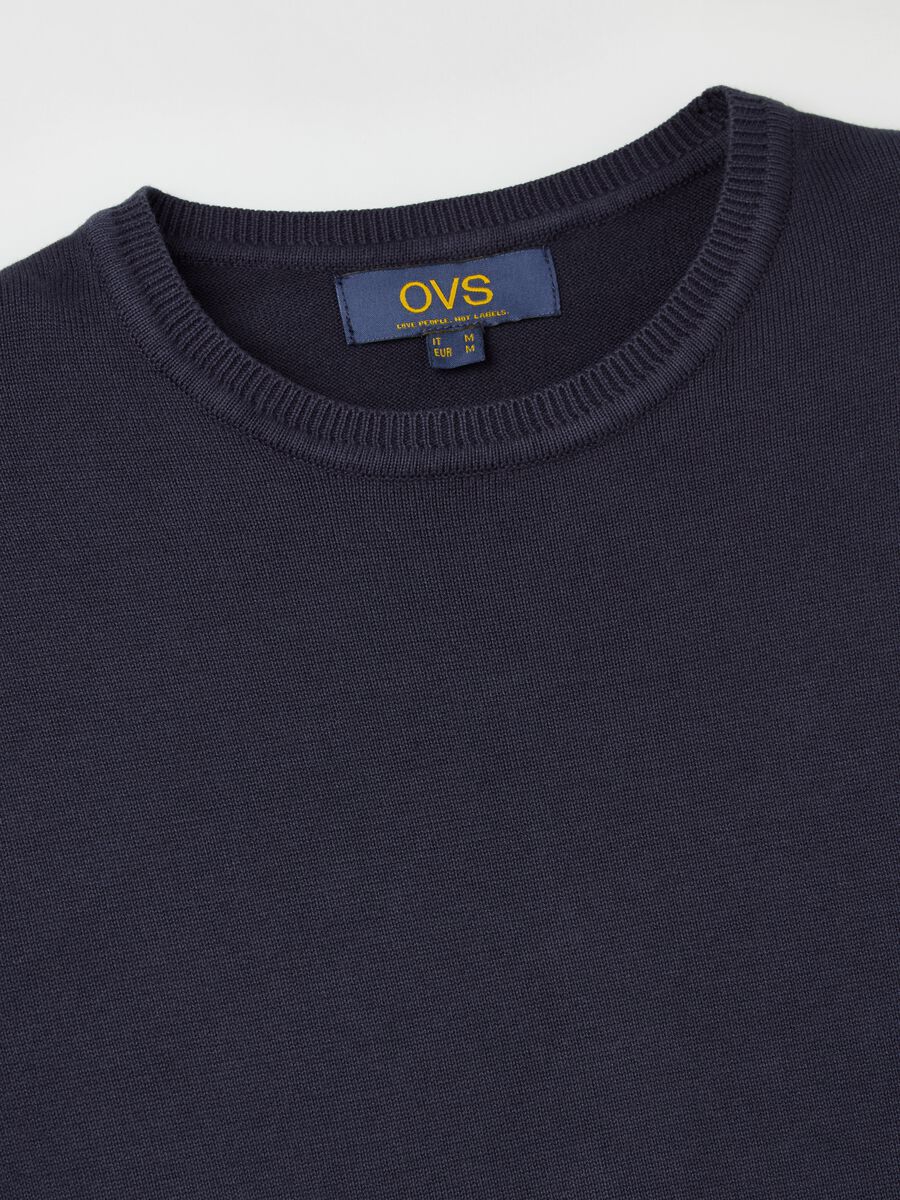 Cotton pullover with round neck_5