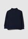 Blue pure cotton sweatshirt for boys, regular fit with zip_1