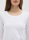 Maglia bianca elasticizzata a maniche lunghe_1