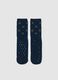 Blue Christmas Cotton Blend Socks_1