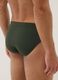 Green stretch fabric swim briefs_2
