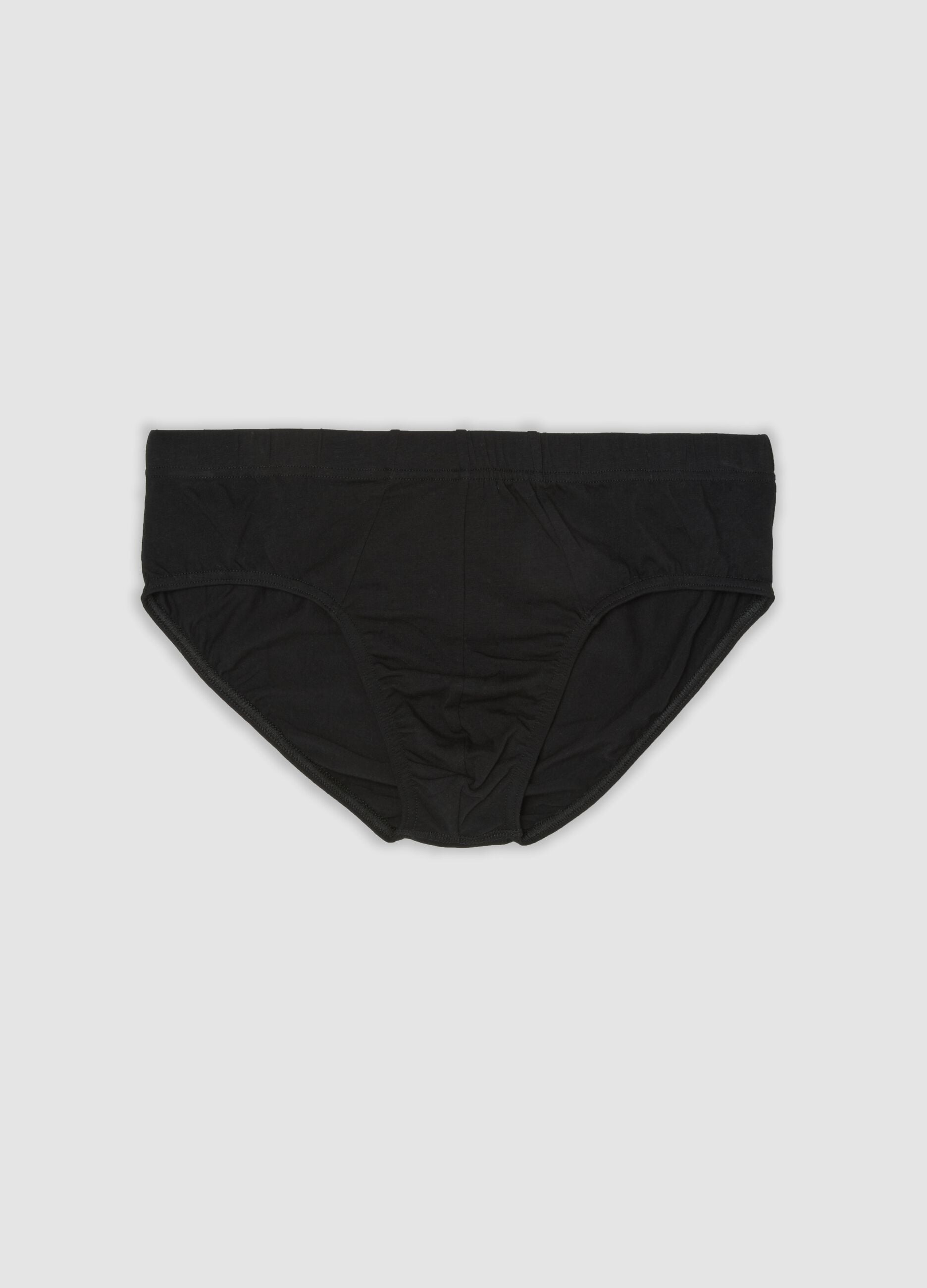 Black organic cotton briefs