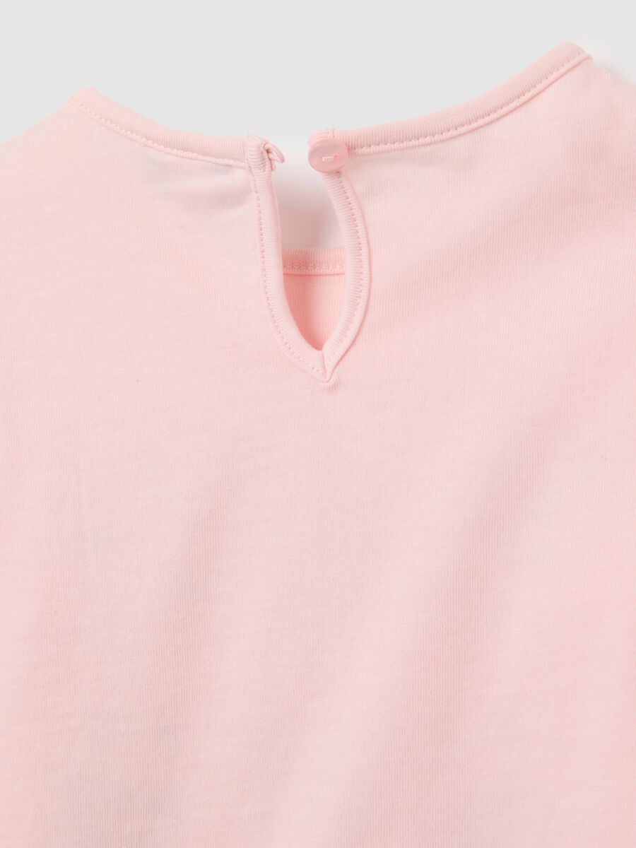 Pink cotton regular fit girls' shirt_3